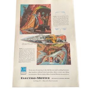 Vintage 1949 Electro Motive General Motors GM Ad Advertisment